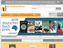 Tablet Screenshot of buchhandlung-meissner.de